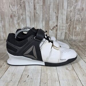 Reebok Weightlifting Training Shoes Womens Black & White Athletic Sneakers